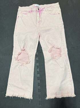 Risen Jeans Willow Risen Acid Pink Distressed Jeans Size 2XL New
